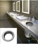 Resim Tezgah Üstü Çöp Atma Çerçevesi Krom 