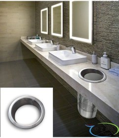 Resim Tezgah Üstü Çöp Atma Çerçevesi Krom 