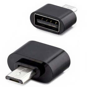 Resim Micro Usb To Usb Data Çevirici Otg Adaptör 