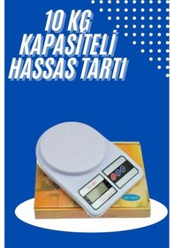 Resim Yeni Nesil Taşınabilir Dijital Hassas Mutfak Tartısı Mutfak Terazisi Hassas Ölçüm 10 Kg Renkli 