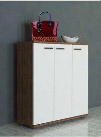 Resim Dekorister Sinem Ayakkabılık Beyaz-Ceviz 