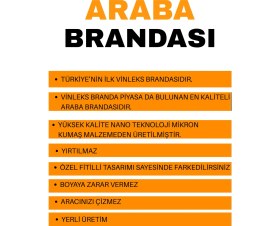 Resim Turuncu Fitilli Vinleks Mini Cooper (4 Mevsim - Gri) 