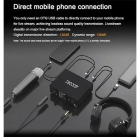 Resim AyrStore Topping Professional E1X2 Otg | Black Yüksek Kalite Usb-C Ses Kartı: 1-Giriş/2-Çıkış 24BIT/192KHZ 