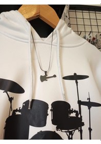 Resim Elektro Gitar Rock Müzik Aleti Siyah Renk 316l Paslanmaz Çelik Fi 