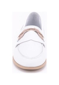 Resim Mammamia D24ya-3215 Kadın Deri Loafer Ayakkabı D24YA-3215-R7263 Beyaz 