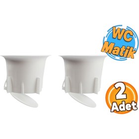 Resim AvcılarPlast WC Matik Koku ve Haşere Önleyici Alaturka Tuvalet Kapağı Plastik Gider Kapak (2 Adet) 