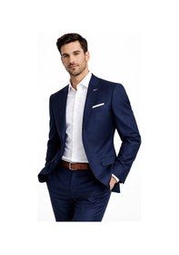 Resim Suitmen Erkek Silim Çift Yırtmaçlı Takım Elbise Bgl-st05568 Lacivert 
