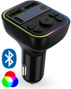 Resim MATECHNO RGB Bluetooth Araç Kiti Transmitter USB Type-c MP3 SD Kart Flash Hızlı Çakmaklık Şarjı 