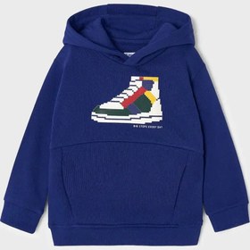 Resim Mayoral Erkek Çocuk Kapüşonlu Sweatshirt Mavi - 3 Yaş 