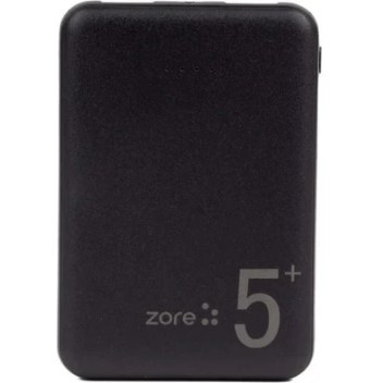 Zore ZR-PW04 LED Işıklı Taşınabilir Powerbank 5000 Mah, Siyah