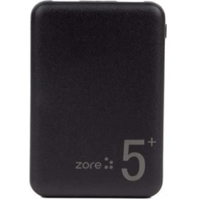 Resim Zore ZR-PW04 LED Işıklı Taşınabilir Powerbank 5000 Mah, Siyah 