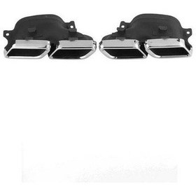 Resim Mercedes W205 2014- Egzoz Ucu Takımı C63s Gri Uyumlu Oem No: 