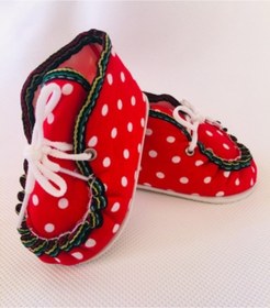 Resim yagmurshoes Kız Bebek Kırmızı Panduf 