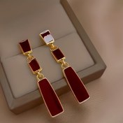 Resim 1 Çift Geometrik + Püskül Tasarımlı Damlalık Küpe Günlük Kıyafetlerle Uygun Parti Aksesuarları Serin Arkadaşlar İçin Mükemmel Dekor 