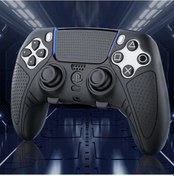 Resim Oldfriend Siyah Ps5 Dualsense Edge Kablosuz Kontrol Kolu - Silikon Kapaklı, Konforlu Tutuş, Yüksek Kalite 