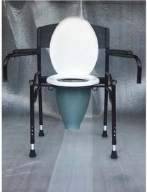 Resim Borulu Hasta Yaşlı Tuvalet Sandalyesi 