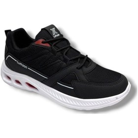 Resim Luttoon 4157-26 Anorak Anatomik Erkek Sneaker Siyah Beyaz Kırmızı 