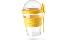 Resim Pazariz Meyve Hazneli - Kaşıklı Portatif Yoğurt Kabı 