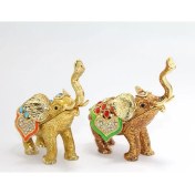 Resim Swarovski Taşlı Tekli Fil Figürü Model 2 