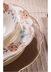 Resim Perotti 17145 Flora Bone Yemek Takımı 24 Parça Bej 