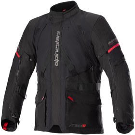 Resim Alpinestars Monteira Ds Xf Korumalı Motosiklet Montu Siyah / Kırmızı 