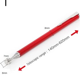 Resim Mingjin Shop 1 Beyaz Stil Mortable Teleskopik Mıknatıs Manyetik Kalem Pick Up Somun ve Cıvata Promosyon El Aletleri Ayarlanabilir Uzunluk Gümüş Ton (Yurt Dışından) 