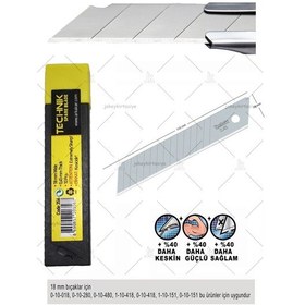 Resim Maket Bıçağı Yedeği Geniş 18Mm 1 Paket 100.Falçata Ucu 