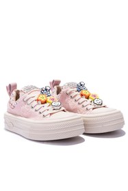 Resim Gusse Scootland Kadın Emoji Taşlı Spor Sneaker Ayakkabı 19000-4 