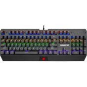 Resim GameBooster G5R Defender Red Switch Rainbow Mekanik Klavye Türkçe Gaming Klavye Anti Ghosting Metal Kaplama 
