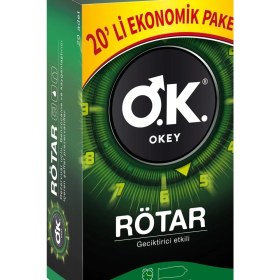 Resim Okey Prezervatif Okey Rötar Prezervatif 20'li 