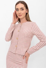 Resim Laranor Pembe Dokulu Kısa Blazer Ceket&hırka 