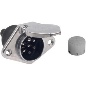 Resim Aksa Tır Dorse Elektrik Soketi Römork Fişi 7'li Dişi Alüminyum N Tipi 
