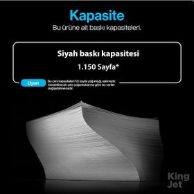 Resim Kingjet Hp Uyumlu Mfp M236d Standart Kapasiteli 2'li Paket Toner Çipli 136a W1360a 