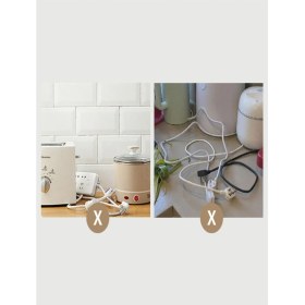 Resim Safestore 6 Adet Yapışkanlı Kablo Düzenleyici Çok Amaçlı Organizer Kablo Sarma Aparatı Siyah 