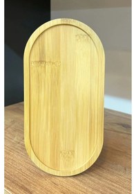 Resim Bambu Yağdanlık Altlığı Sabun Standı Çok Amaçlı Sunumluk 23x12 Kahverengi 