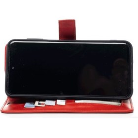 Resim Xiaomi Mi 13t Hakiki Deri Cüzdanlı Kapaklı Kaliteli Lüks Cüzdan Kılıf 