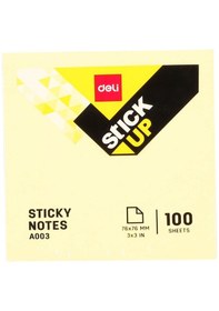 Resim Deli Sticky Notes Yapışkanlı Not Kağıdı 76x76 Mm Sarı 100 Sayfa 00353 