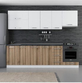 Resim Minar 270 Cm Mutfak Dolabı Beyaz Dore 270-D8 Beyaz 