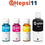 Resim HP Gt51xl 2nd32a Orjinal 4 Renk Mürekkep Seti Aıu7a14 