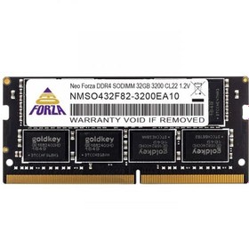 Resim NEOFORZA 32GB DDR4 3200MHZ CL22 NOTEBOOK RAM VALUE NMSO432E82-3200EA10 