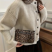 Resim Kadınlar İçin Küçük Çapraz Vücut Çantası Tek Omuzlu Çanta, Kore Stili Yaz Yeni Moda Bayanlar Mini Telefon Çantası Bu Yıl Popüler Zarf Kılıfı Vintage Çok Yönlü Zincirli 