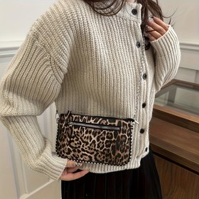 Resim Kadınlar İçin Küçük Çapraz Vücut Çantası Tek Omuzlu Çanta, Kore Stili Yaz Yeni Moda Bayanlar Mini Telefon Çantası Bu Yıl Popüler Zarf Kılıfı Vintage Çok Yönlü Zincirli 
