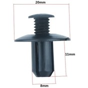 Resim Lasonstiges 20 Adet 8mm Araba Plastik Somun Bağlantı Elemanları Toyota Auris Reno Megane 2 Focus 2 Fabia Kia Sportage 3 Grand Vitara Kia Rio 2018 
