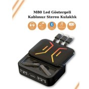 Resim Realme 8s Pro Uyumlu M80 Powerbank ve Anc Özellikli Bluetooth Kulaklık 