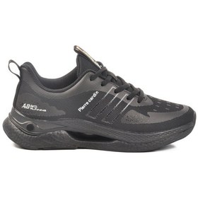 Resim Siyah Fileli Hafif Esnek Unisex Spor Ayakkabı Pcı-11068 G Siyah 