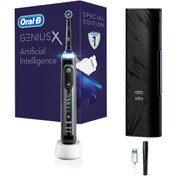 Resim Oral-B Genius X AI Art of Brushing Black Şarj Edilebilir Diş Fırçası Seyahat Kabı 