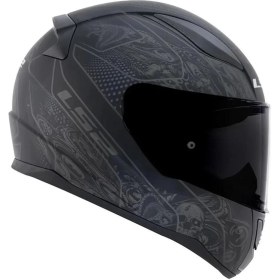 Resim LS2 Rapıd 2 Race Crypt Mat Siyah Kask M Beden Hafif Polikarbon Malzeme ile Gelişmiş Havalandırma 