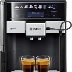 Resim Bosch Tam Otomatik Kahve Makinesi Vero Barista 400 Metalik TIS65429RW Safir Siyahı 