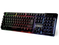 Resim Gomax K4 Mekanik Hisli Rainbow RGB Led Işıklı Oyuncu Klavyesi 