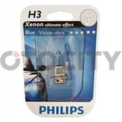 Resim Phılıps H3 Ampul Xenon Effect Blue Vısıon Ultra 4000K Xenon 55W 